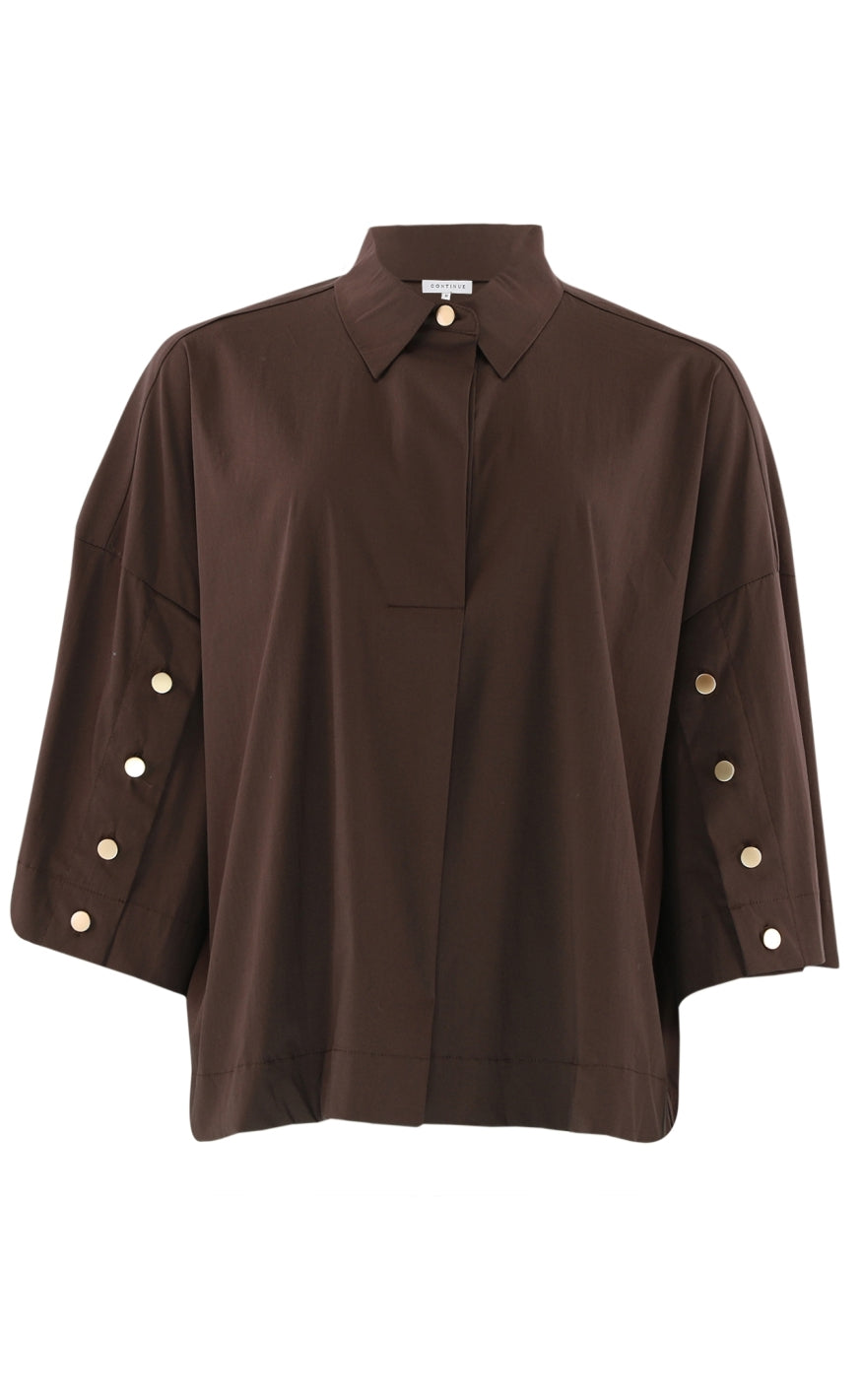 Continue Skjorte - Klara - Brown