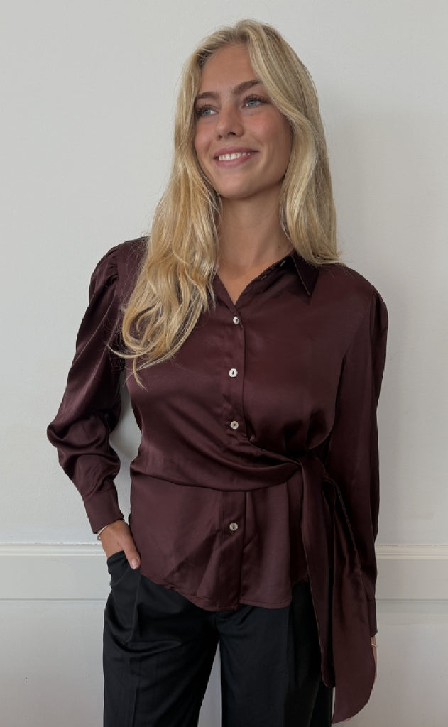 Continue Skjorte - Roseanne - Bordeaux