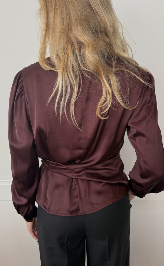 Continue Skjorte - Roseanne - Bordeaux