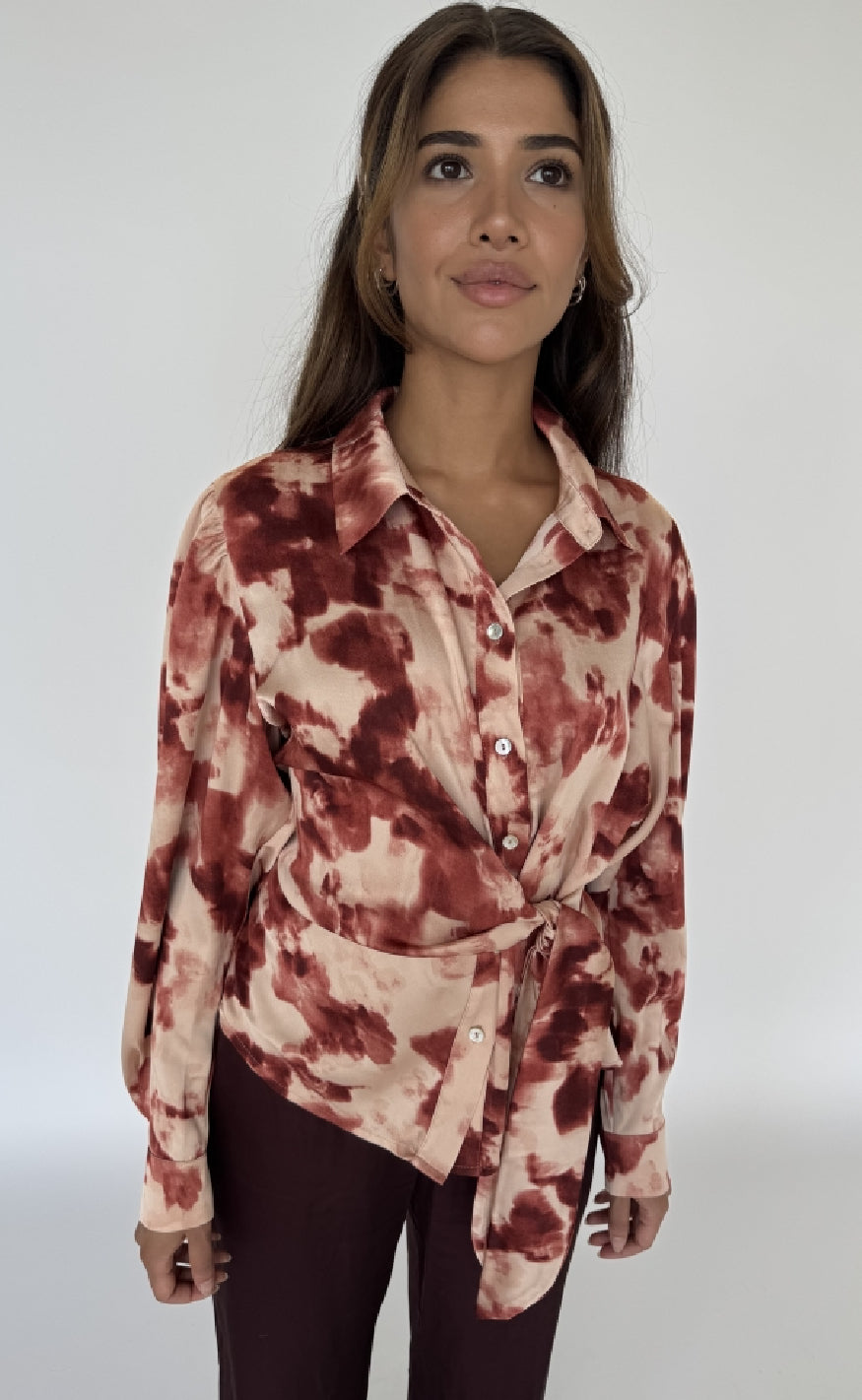 Continue Skjorte - Roseanne - Bordox Print