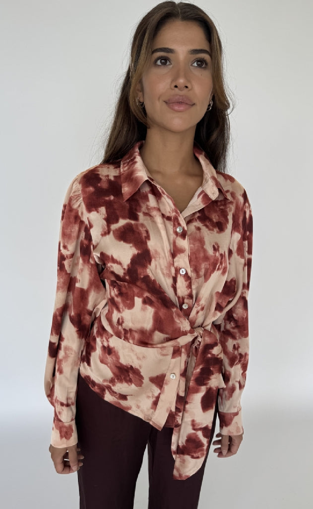 Continue Skjorte - Roseanne - Bordox Print