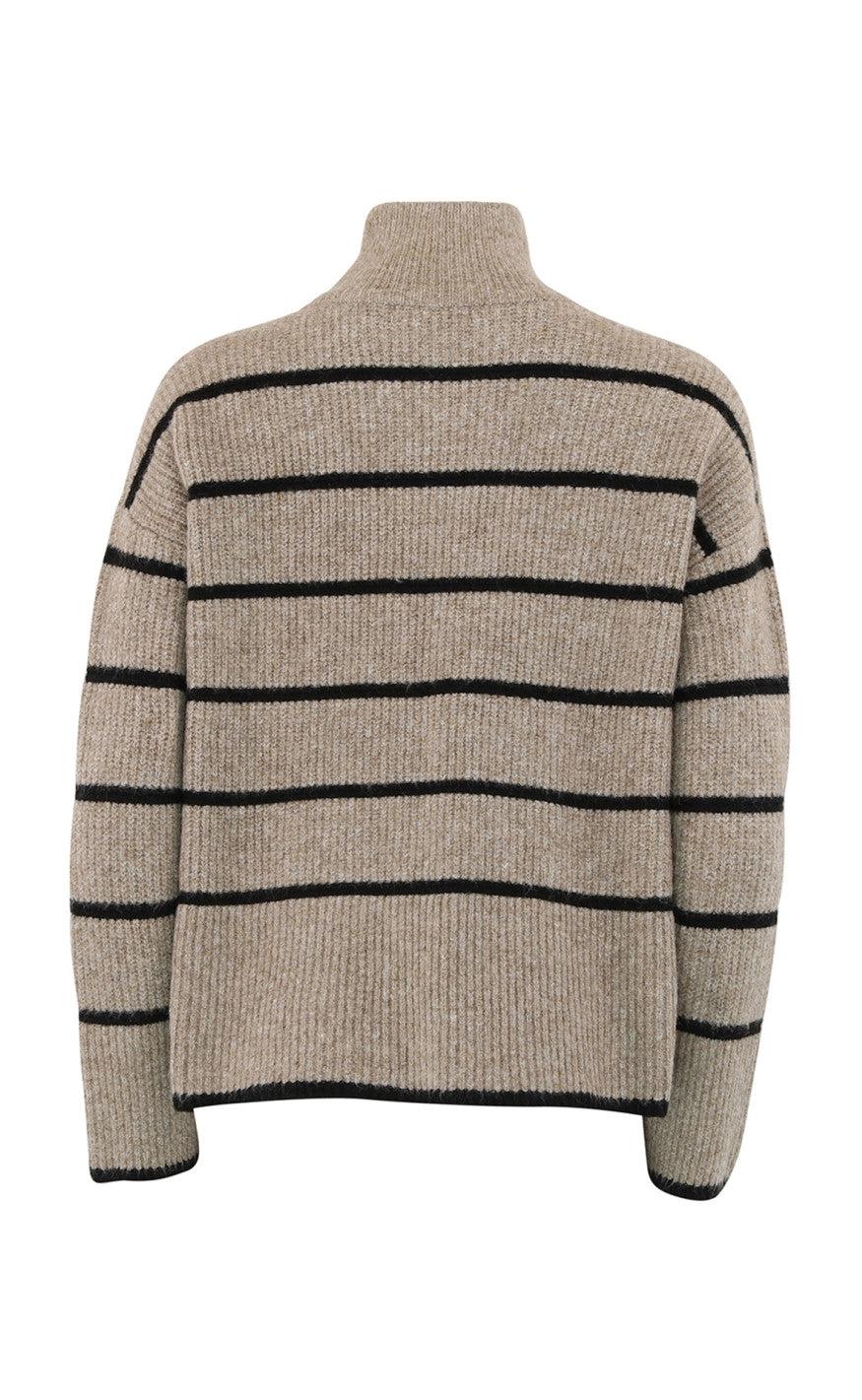 Continue Strik - Carolina - Sand W. Black Stripe