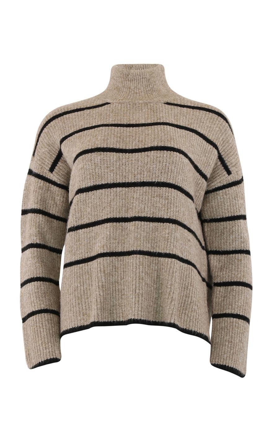 Continue Strik - Carolina - Sand W. Black Stripe