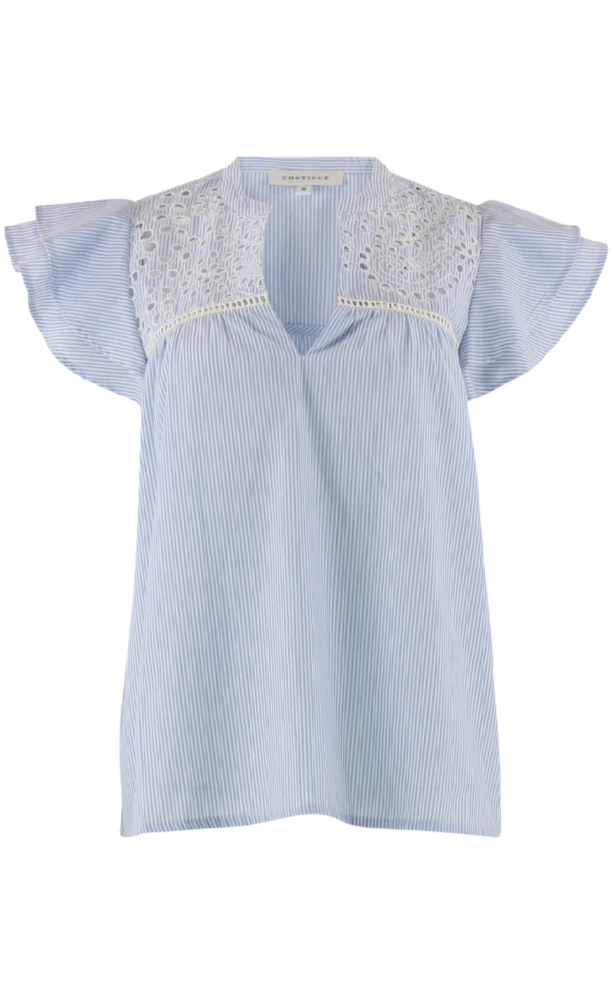 Continue Top - Christel - Blue Stripe