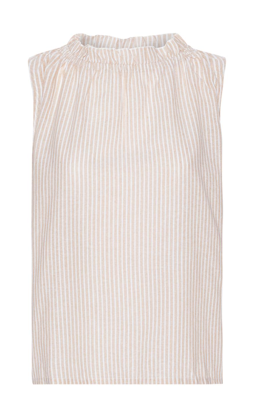 Continue Top - Liva Stripe - Sand/White