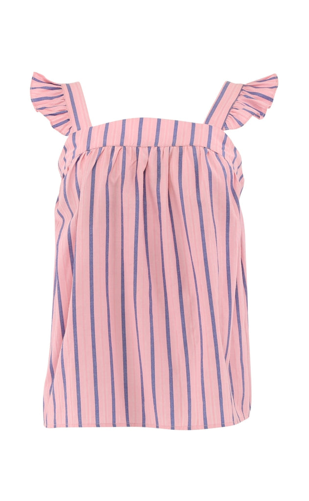 Continue Top - Lulu Bow - Stribe Pink