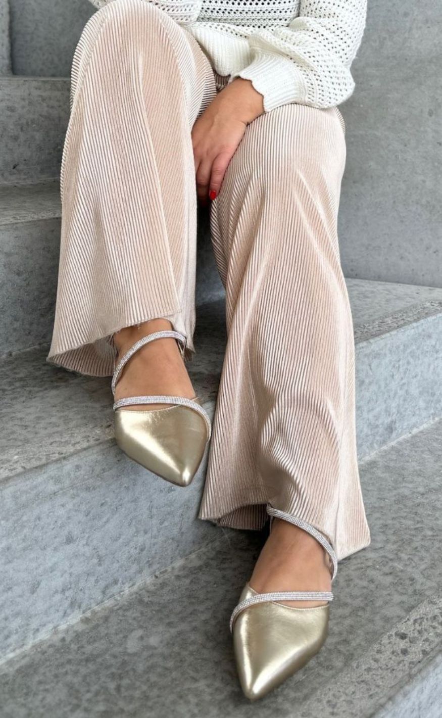 Copenhagen Shoes Ballerina - Femini - Platino