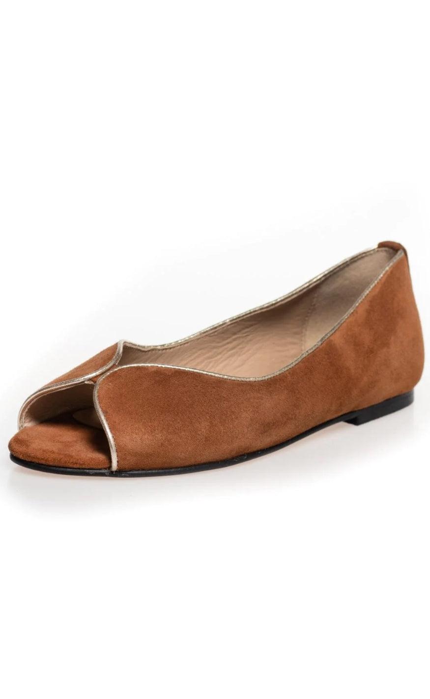 Copenhagen Shoes Ballerina - Like A Melody - Cognac