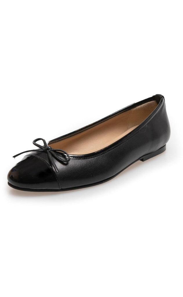 Copenhagen Shoes Ballerina - Like Moving Patent Toe - Black Patent