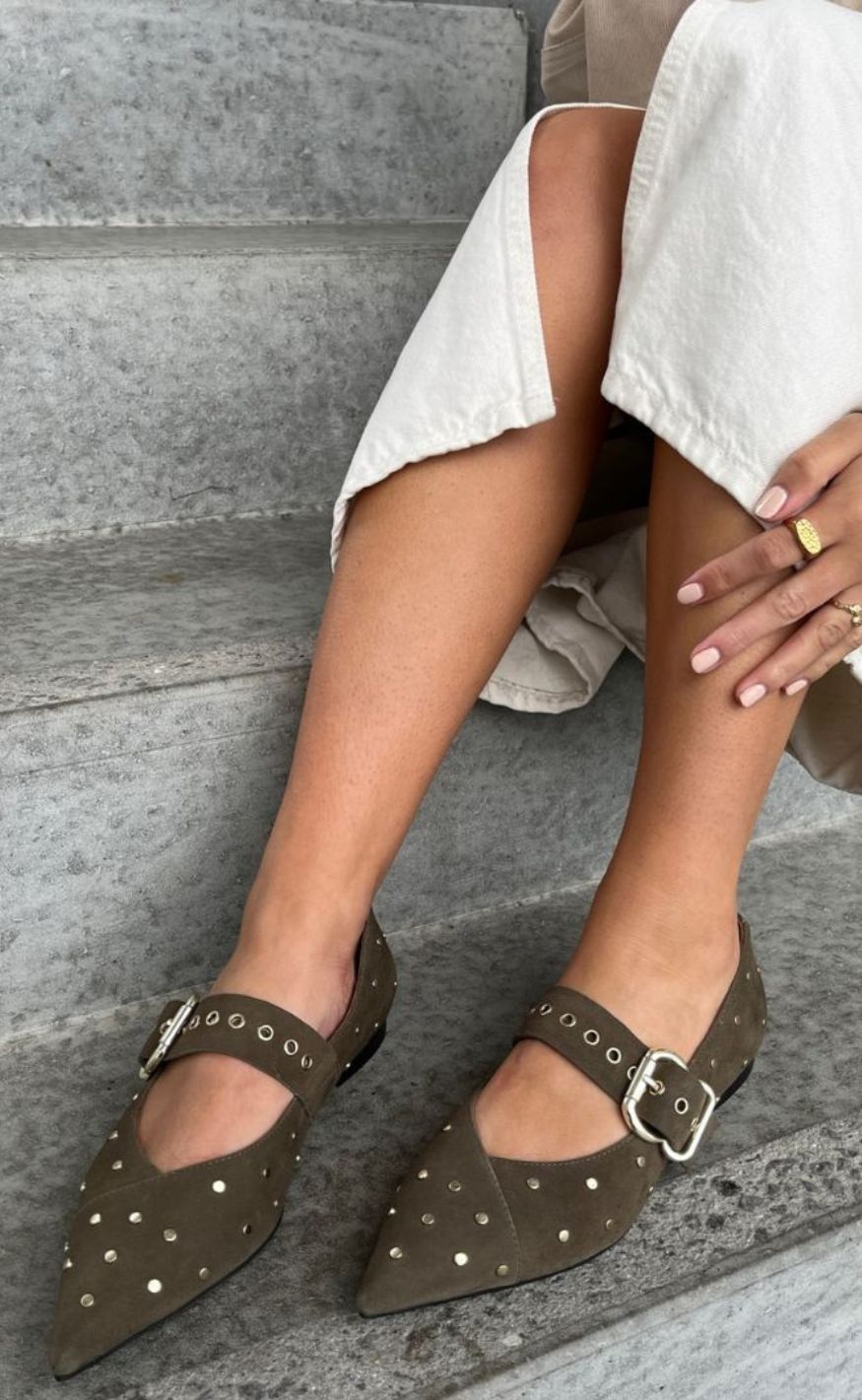 Copenhagen Shoes Ballerinaer - Be Sure - Army