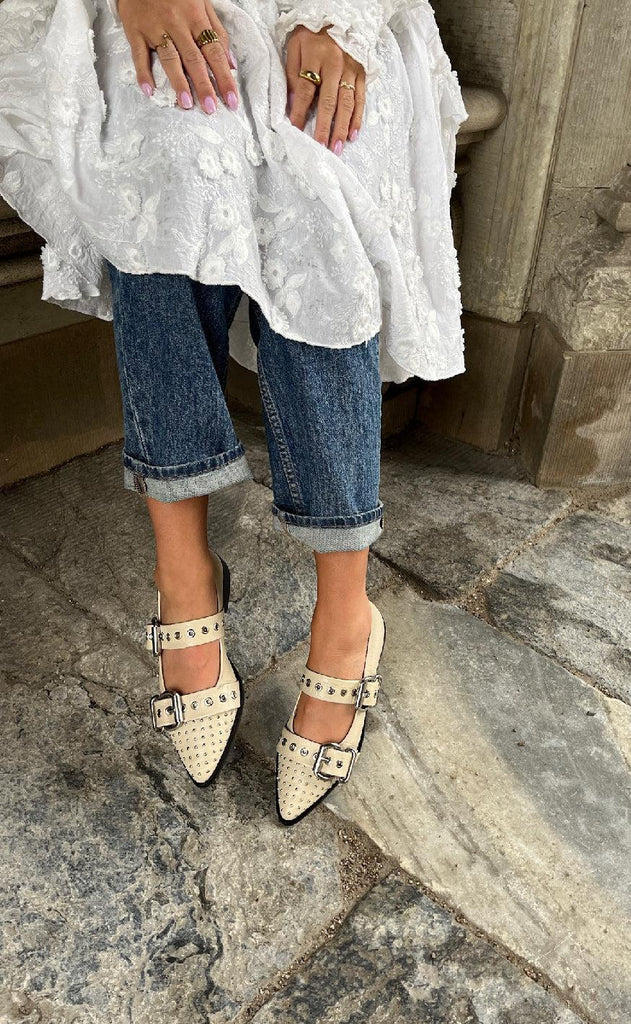 Copenhagen Shoes Ballerinaer - Future Vibes - Beige