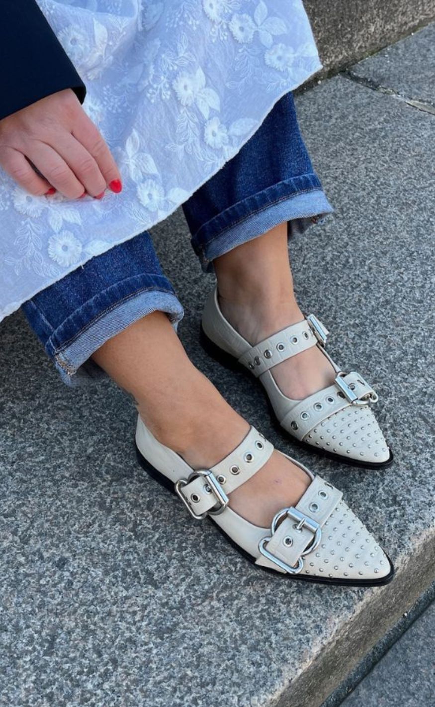 Copenhagen Shoes Ballerinaer - Future Vibes - Beige