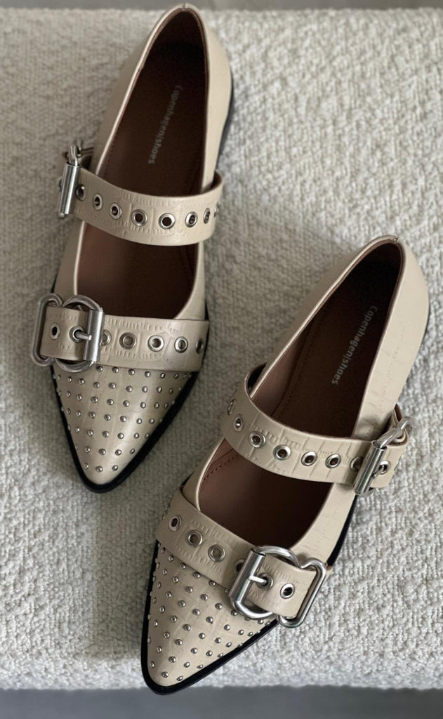 Copenhagen Shoes Ballerinaer - Future Vibes - Beige