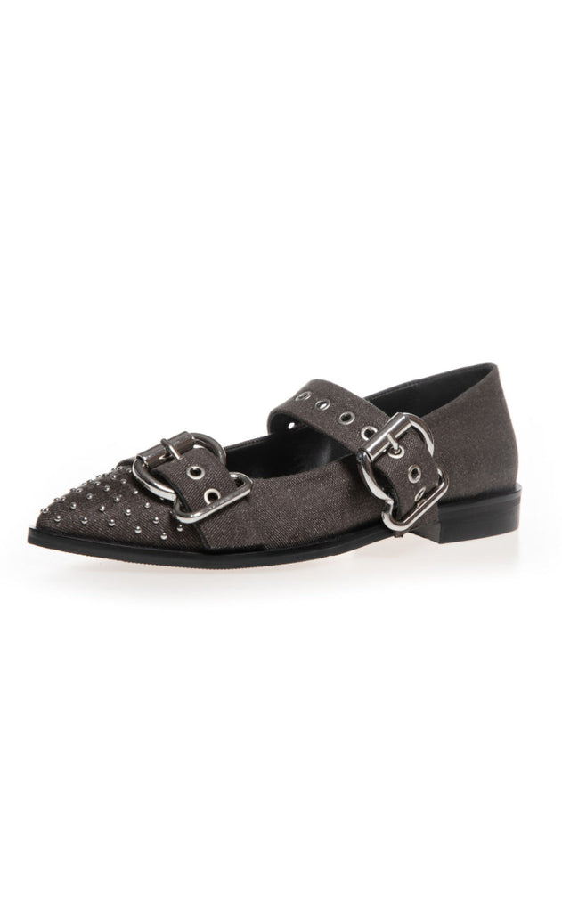 Copenhagen Shoes Ballerinaer - Future Vibes - Black Denim