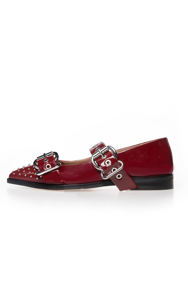 Copenhagen Shoes Ballerinaer - Future Vibes Patent - Bordo