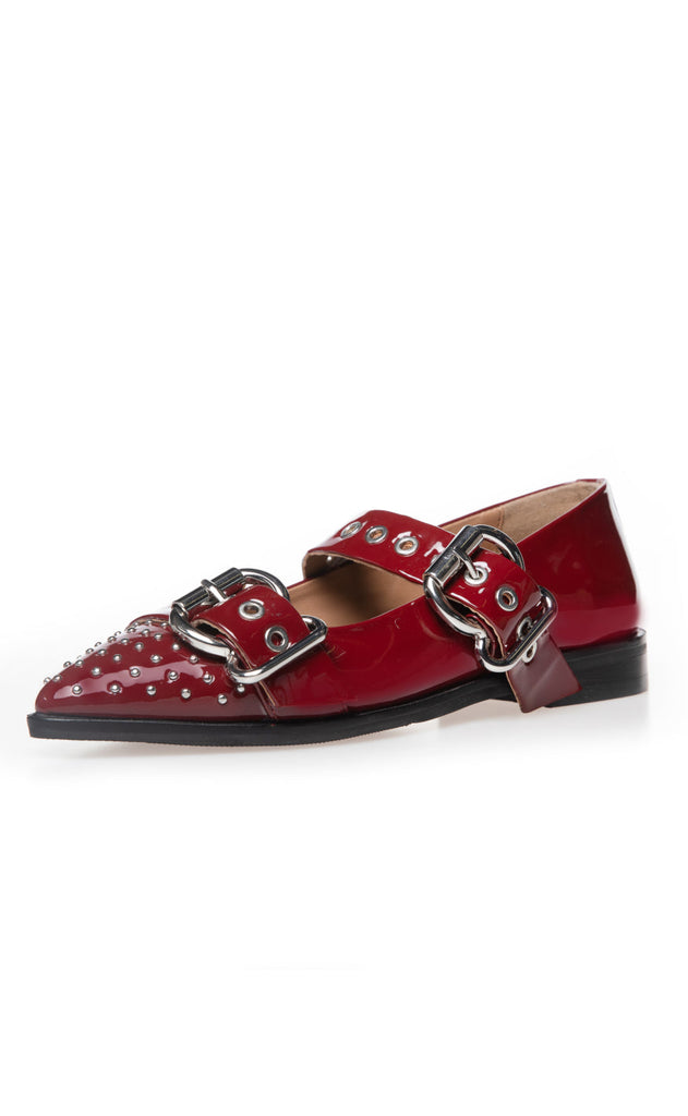 Copenhagen Shoes Ballerinaer - Future Vibes Patent - Bordo