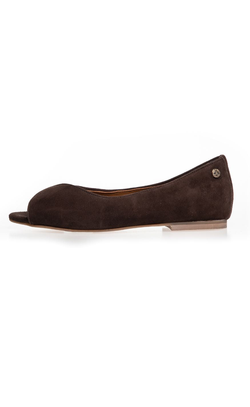 Copenhagen Shoes Ballerinaer - Like A Melody Plain - Dark Brown
