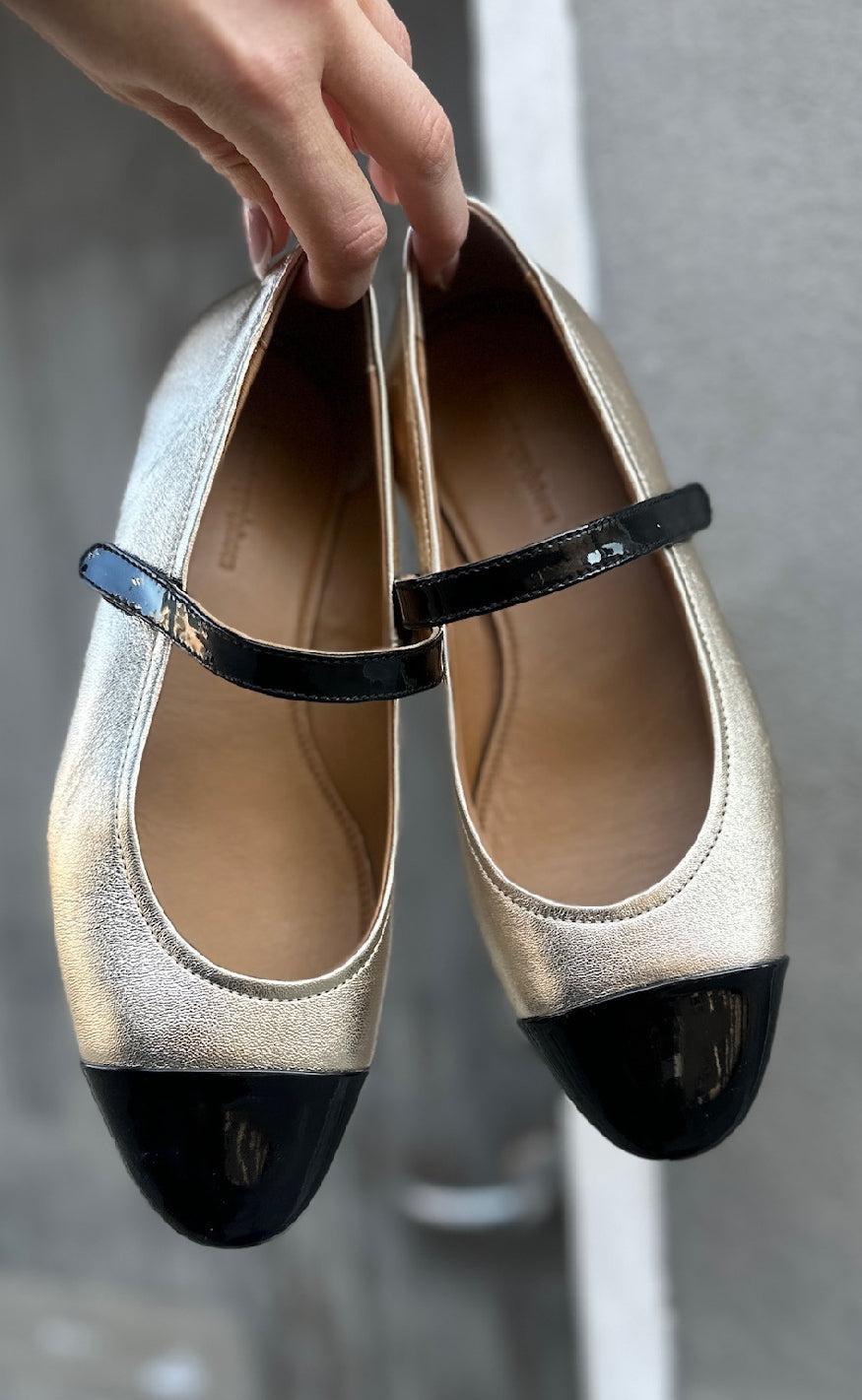 Copenhagen Shoes Ballerinaer - Love For A Reason - Gold