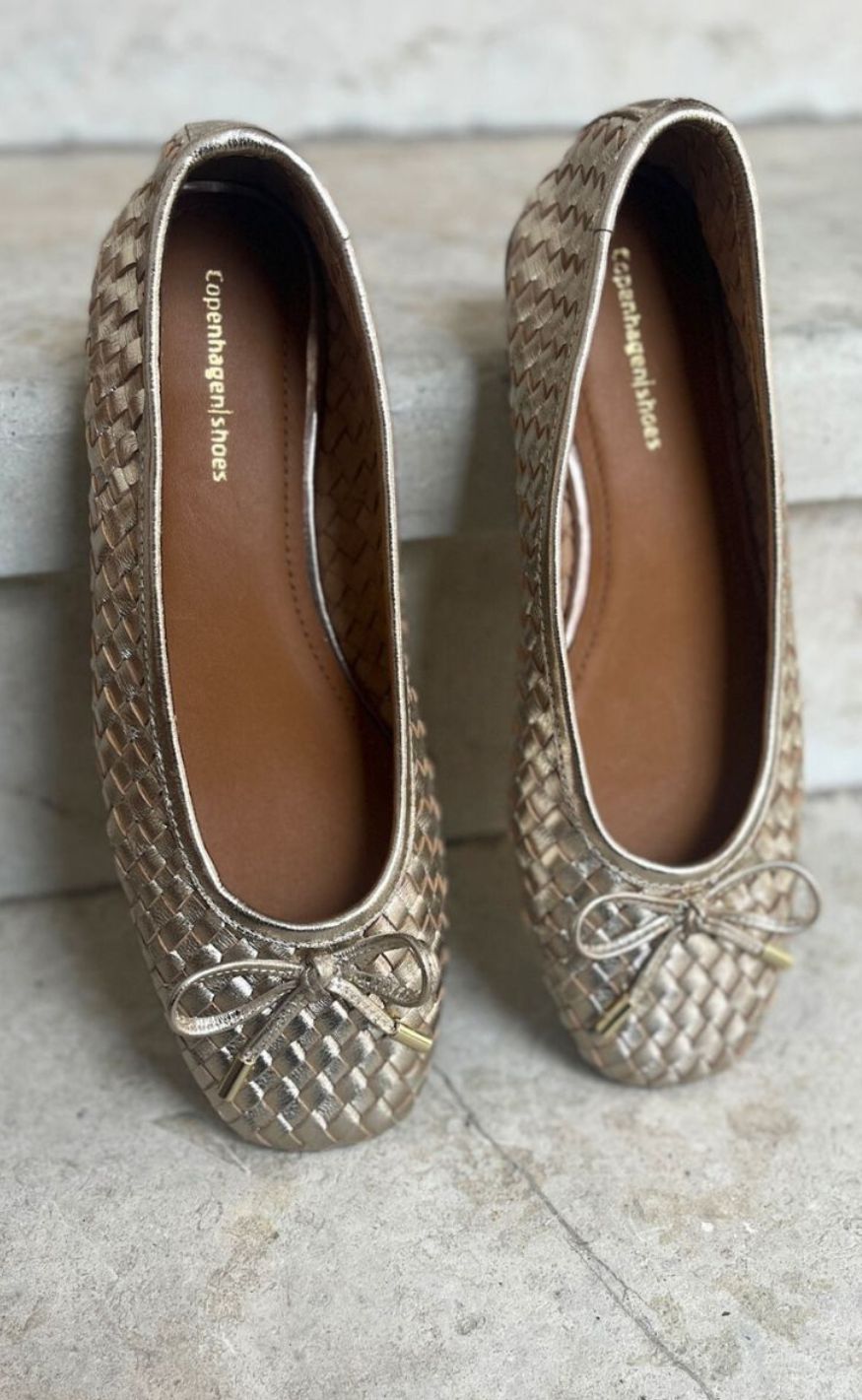 Copenhagen Shoes Ballerinaer - Lucie - Gold