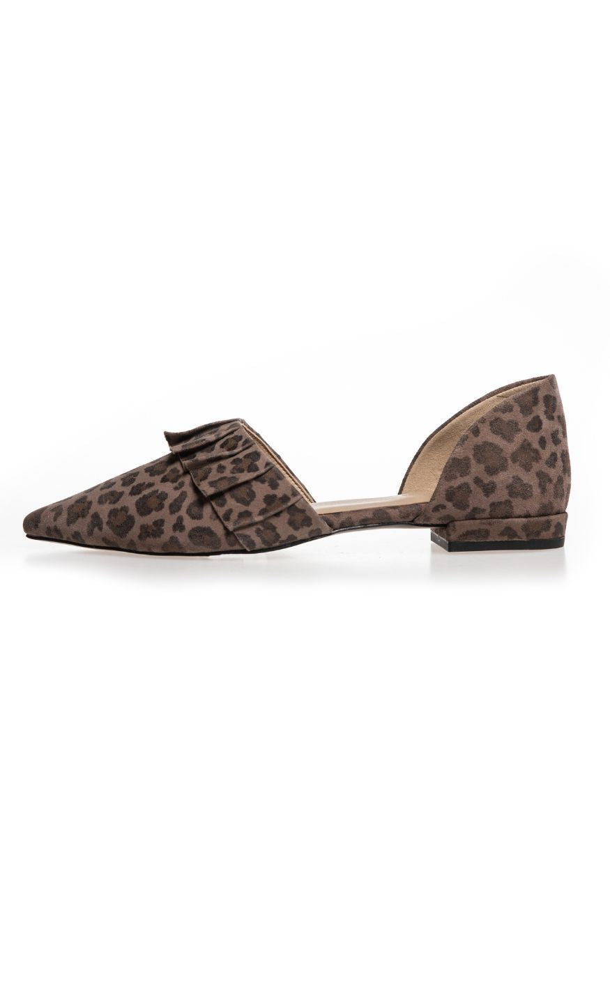 Copenhagen Shoes Ballerinaer - New Romance - Black/Brown Leo