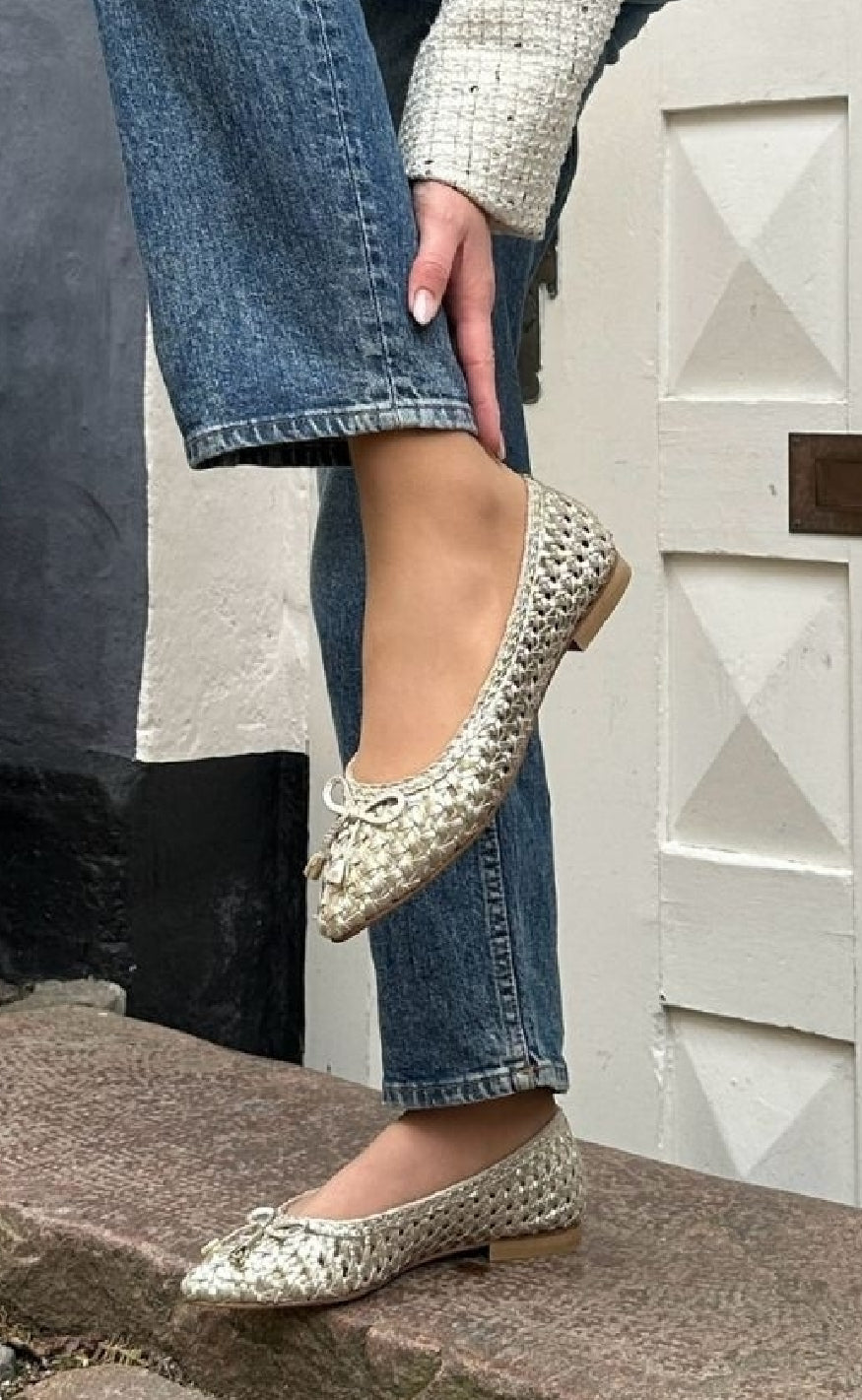 Copenhagen Shoes Ballerinaer - On My Love - Gold