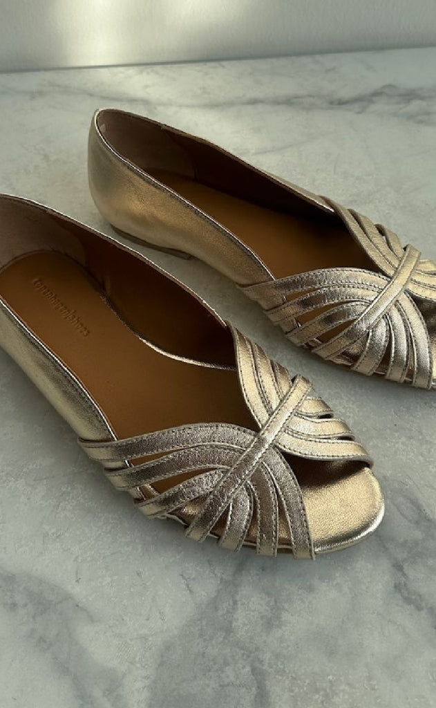 Copenhagen Shoes Ballerinaer - Passionate - Gold