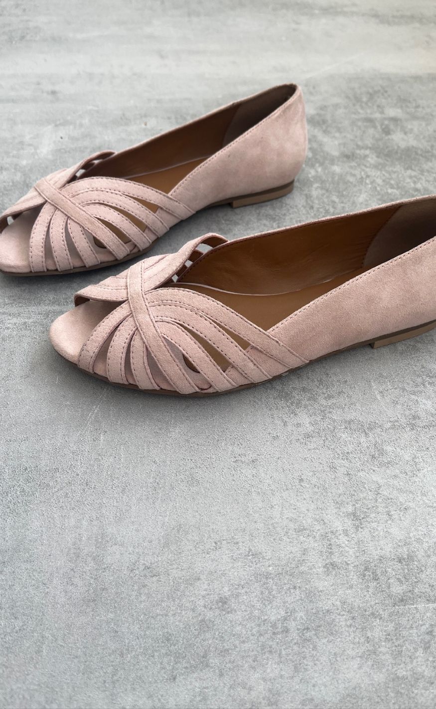 Copenhagen Shoes Ballerinaer - Passionate Suede - Light Rose