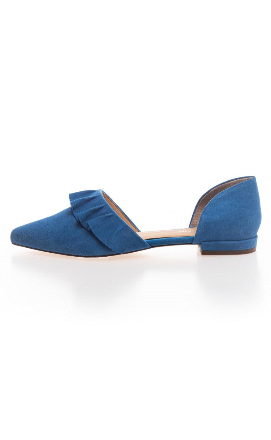 Copenhagen Shoes Loafers / Ballerina - New Romance Suede - Denim