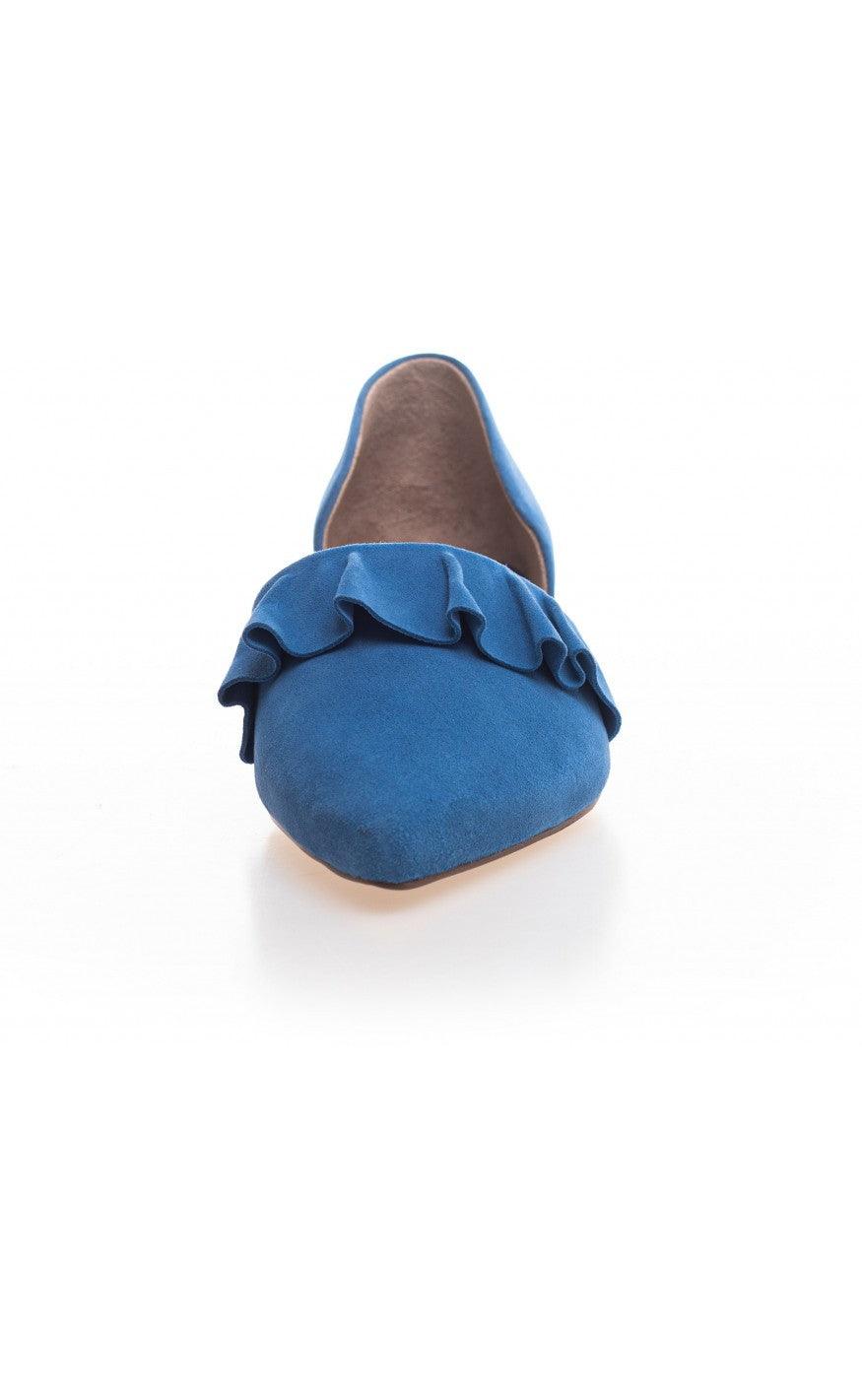 Copenhagen Shoes Loafers / Ballerina - New Romance Suede - Denim