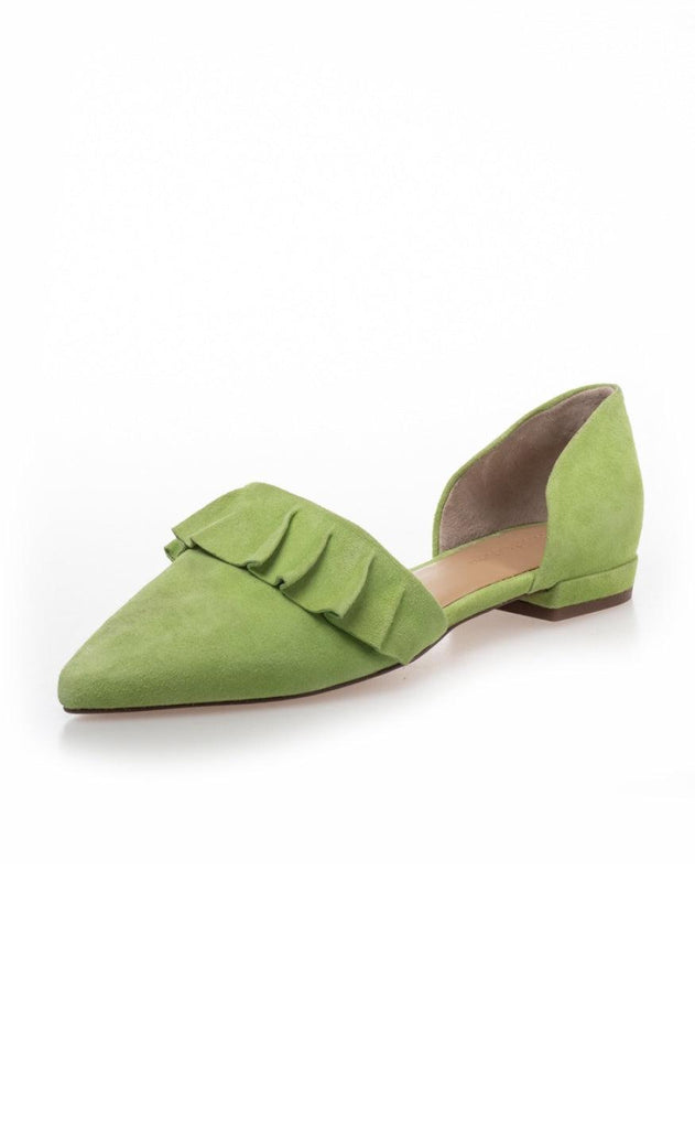 Copenhagen Shoes Loafers / Ballerina - New Romance Suede - Green