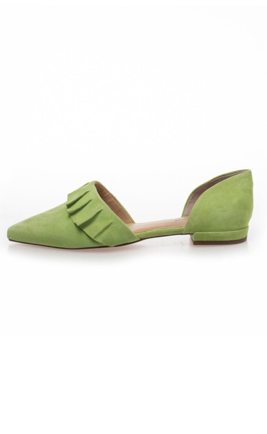 Copenhagen Shoes Loafers / Ballerina - New Romance Suede - Green