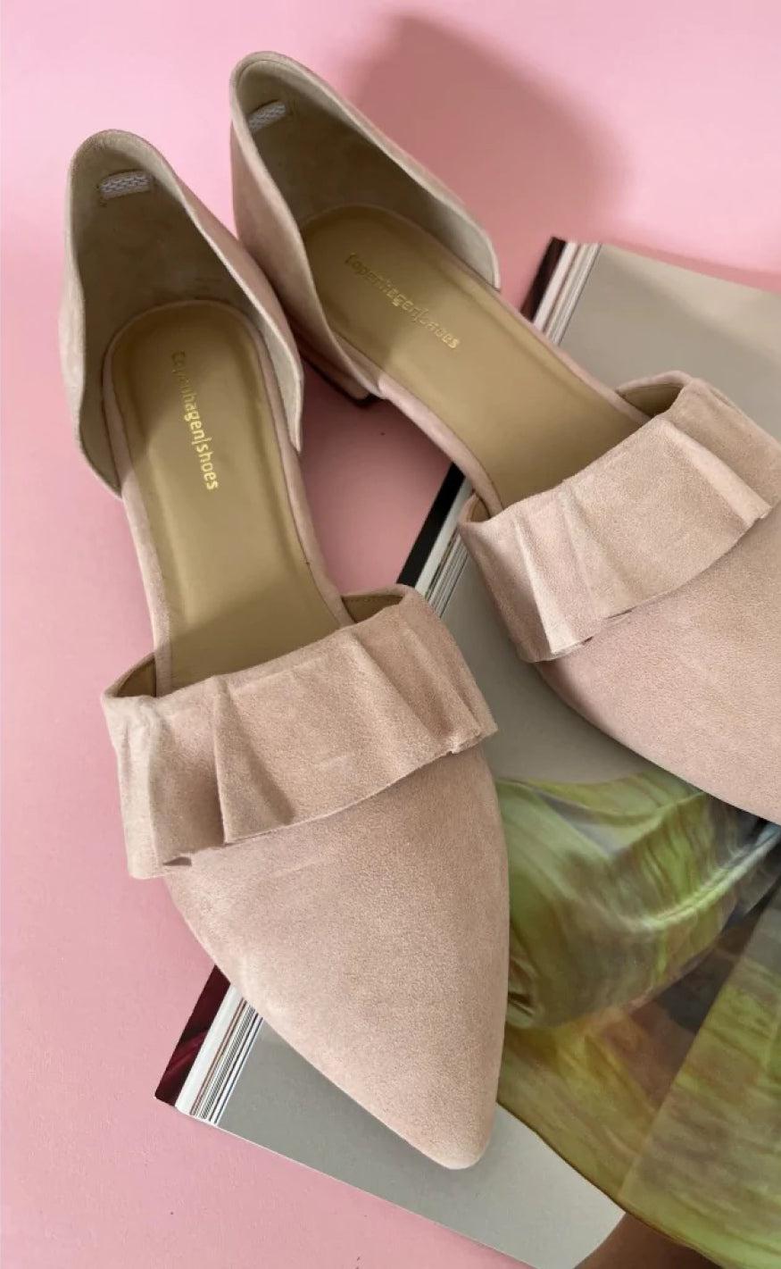 Copenhagen Shoes Loafers / Ballerina - New Romance Suede - Rosa