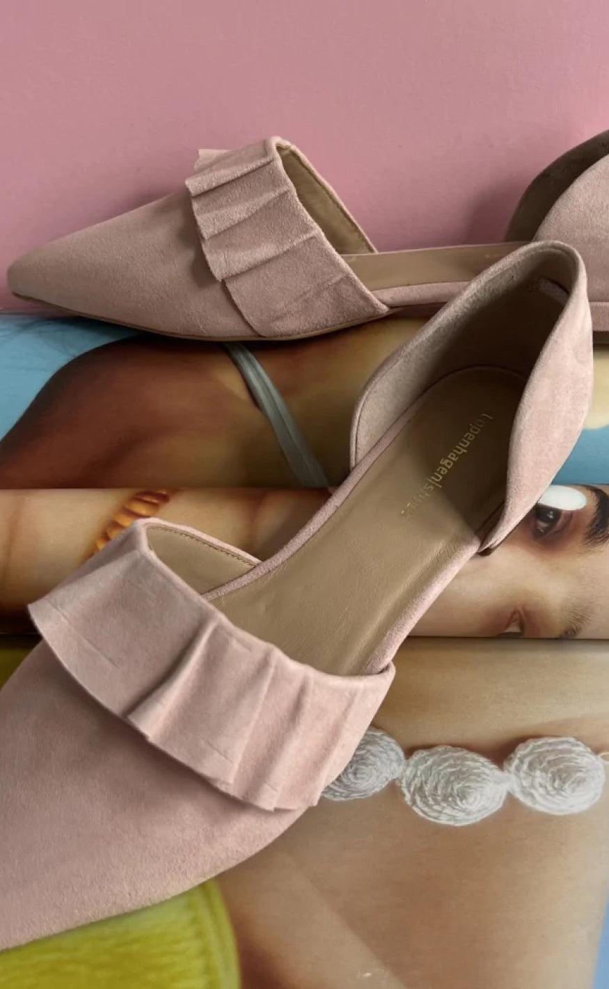 Copenhagen Shoes Loafers / Ballerina - New Romance Suede - Rosa