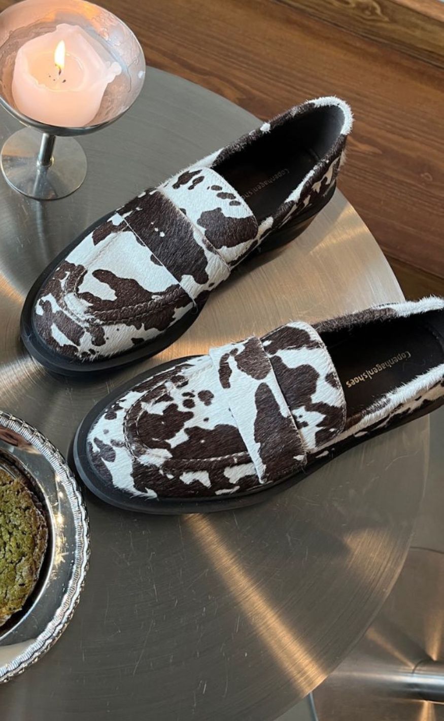 Copenhagen Shoes Loafers - Celina - White/Brown