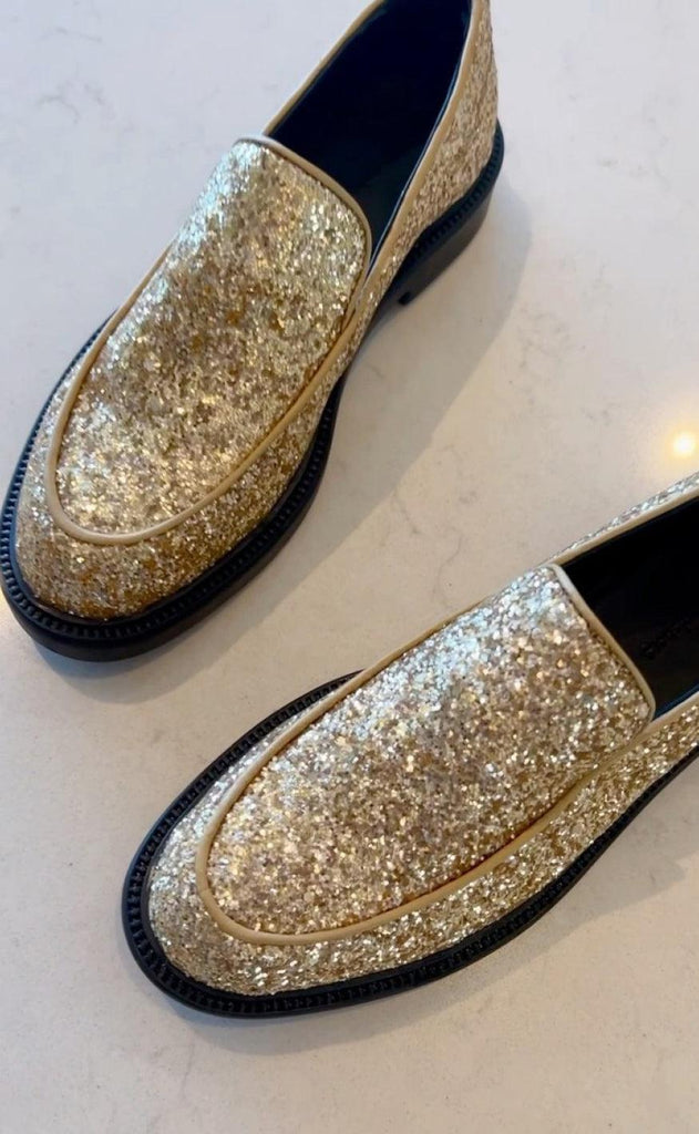 Copenhagen Shoes Loafers - Loafer - Gold Glitter