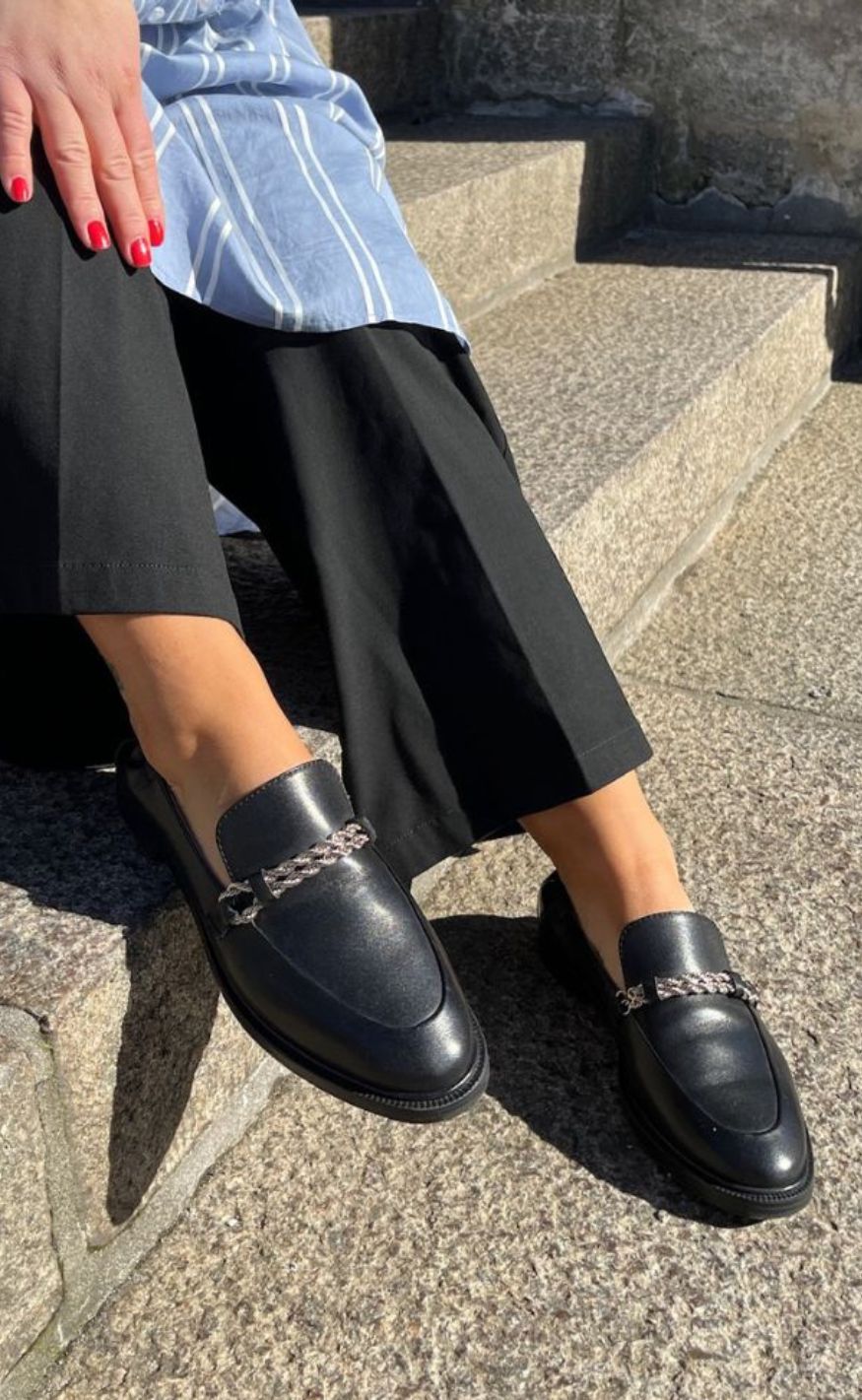 Copenhagen Shoes Loafers - Love And Walk - Black