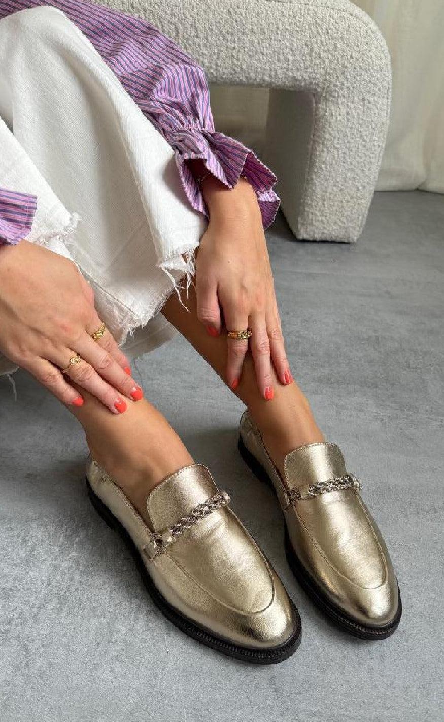 Copenhagen Shoes Loafers - Love And Walk - Platino