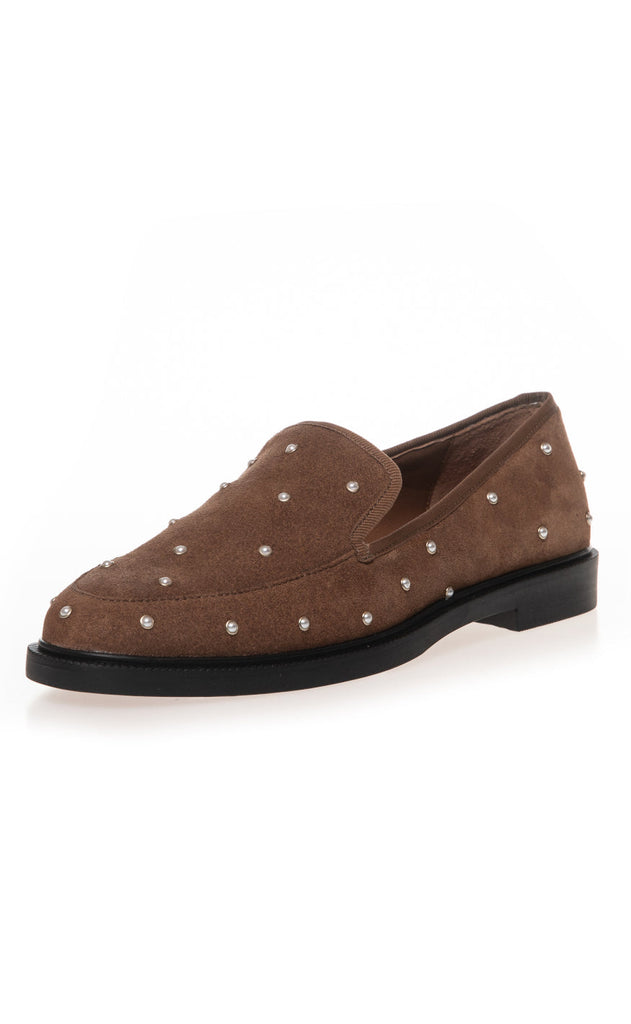 Copenhagen Shoes Loafers - Pearl Lovers Suede - Cappuccino