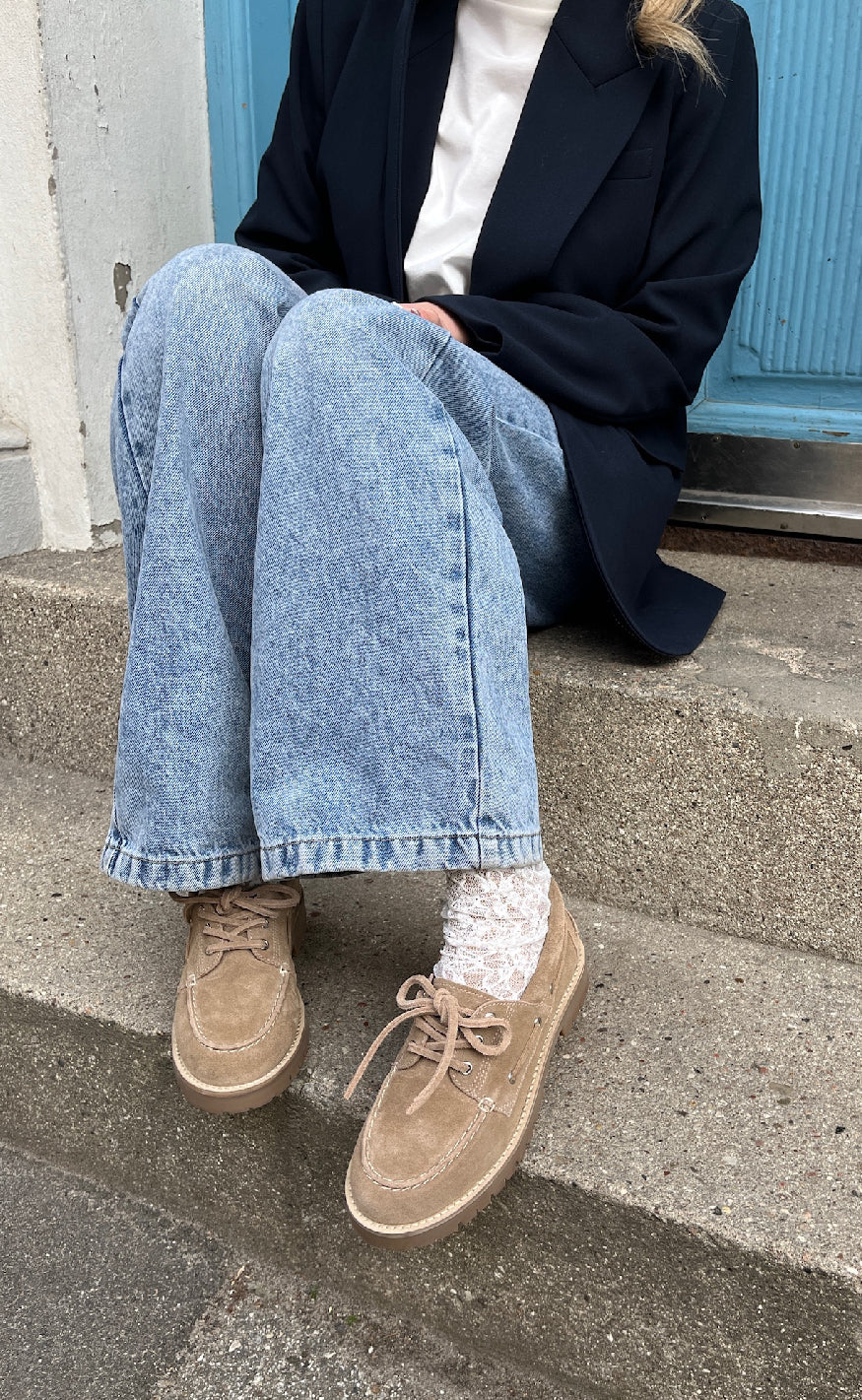 Copenhagen Shoes Loafers - The Walk - Suede Biscuit