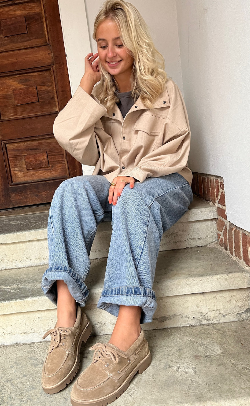 Copenhagen Shoes Loafers - The Walk - Suede Biscuit