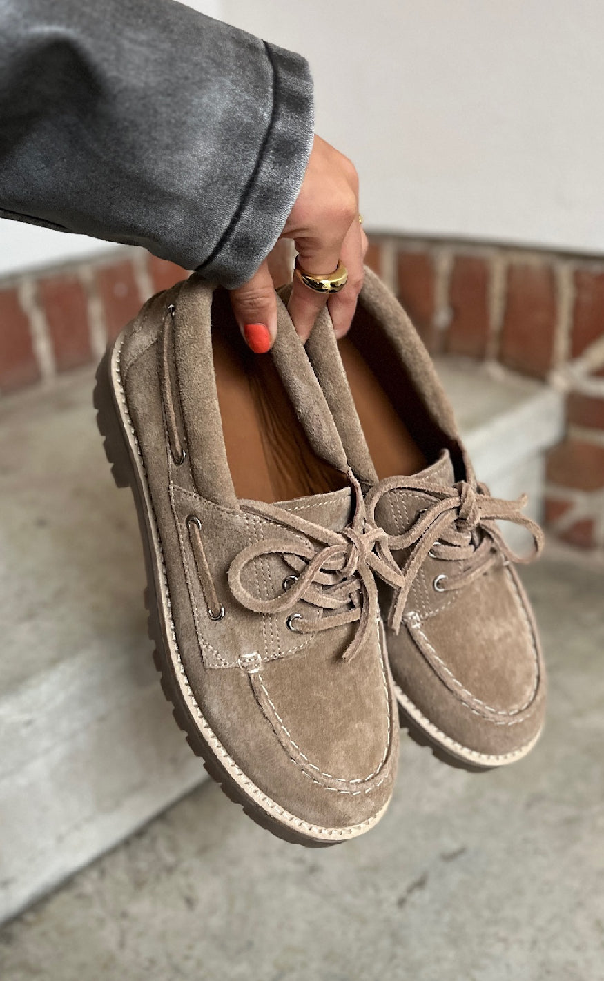 Copenhagen Shoes Loafers - The Walk - Suede Biscuit