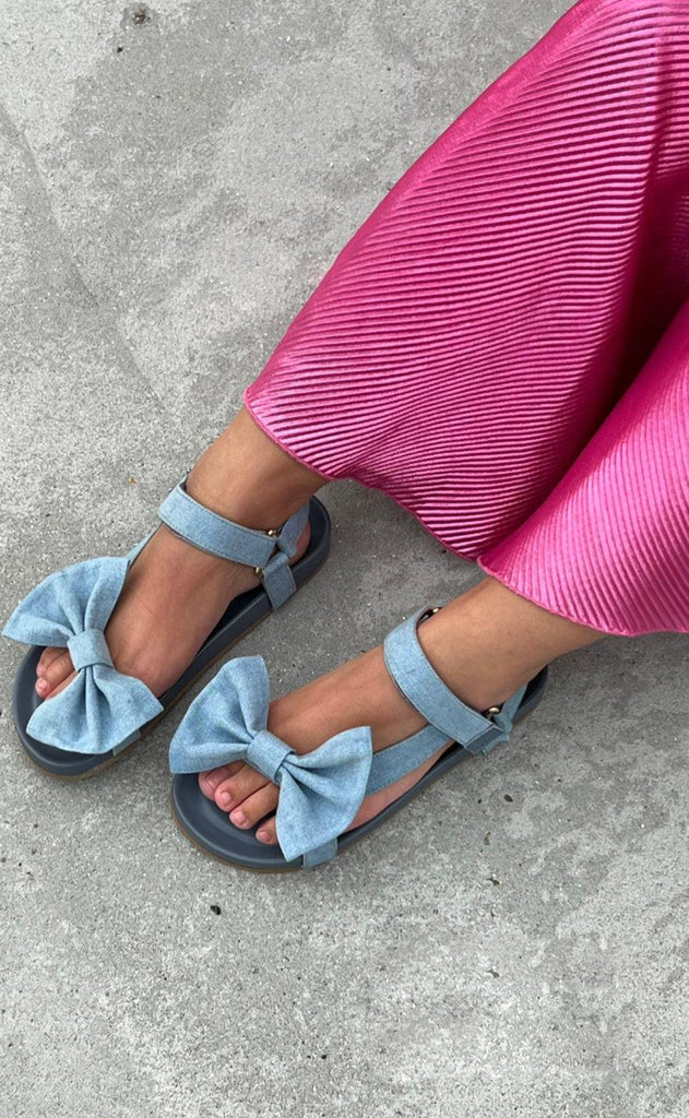 Copenhagen Shoes Sandaler By Josefine Valentin - Sky And Diamonds - Denim Blue