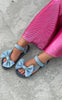 Copenhagen Shoes Sandaler By Josefine Valentin - Sky And Diamonds - Denim Blue