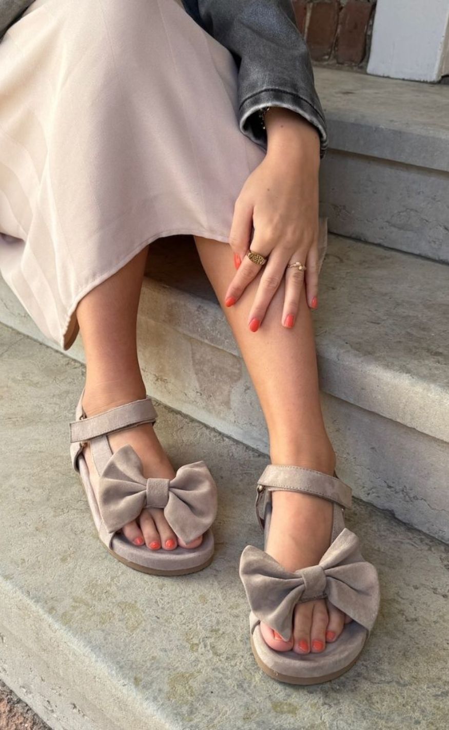 Copenhagen Shoes Sandaler By Josefine Valentin - Sky And Diamonds Suede - Beige