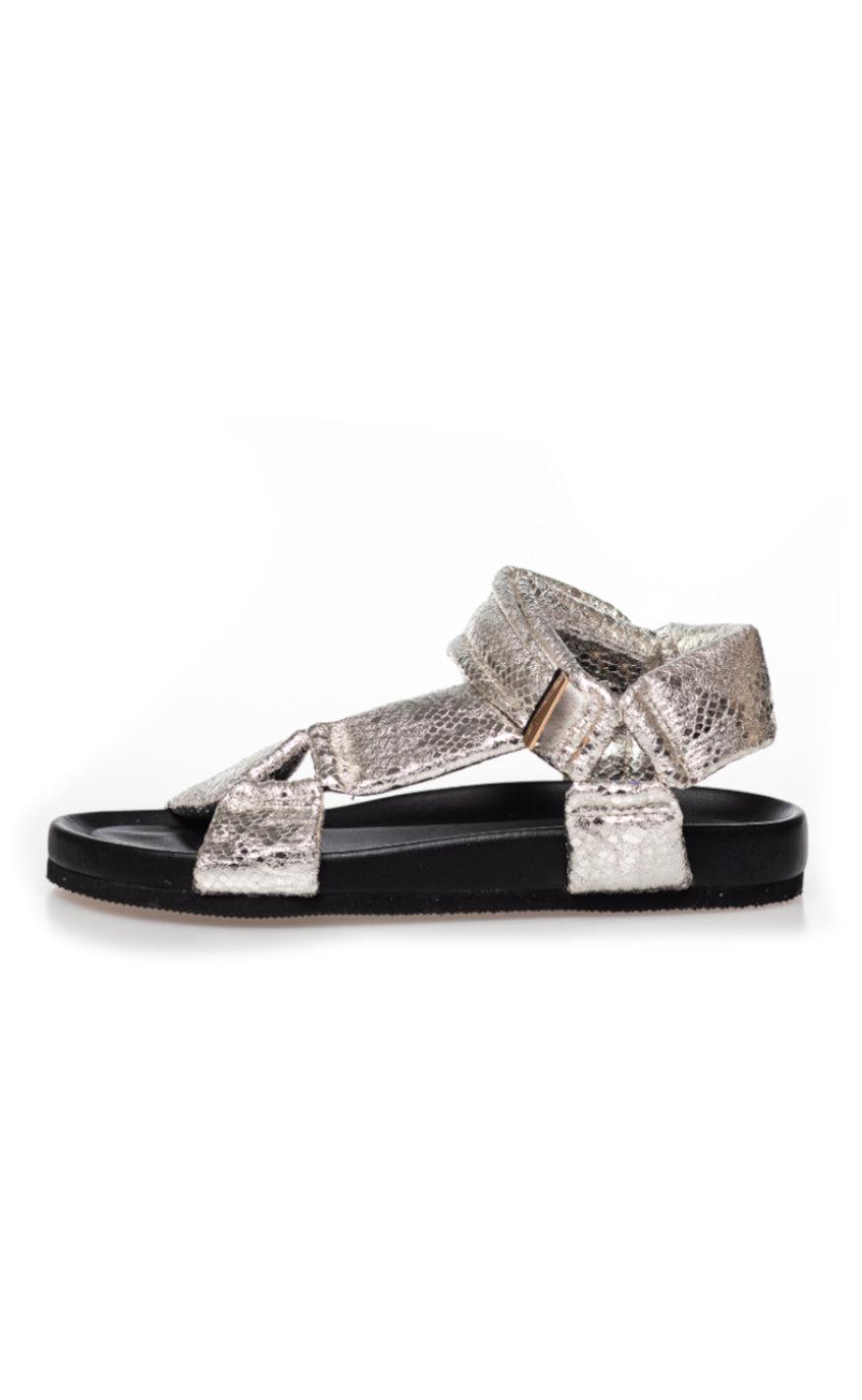 Copenhagen Shoes Sandaler - Carrie Moon - Silver Snake