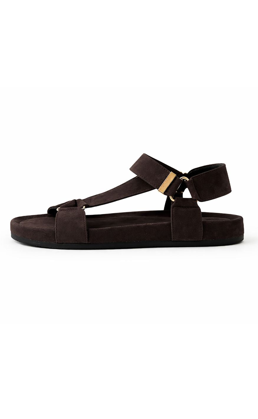 Copenhagen Shoes Sandaler - Carrie Suede - Dark Brown