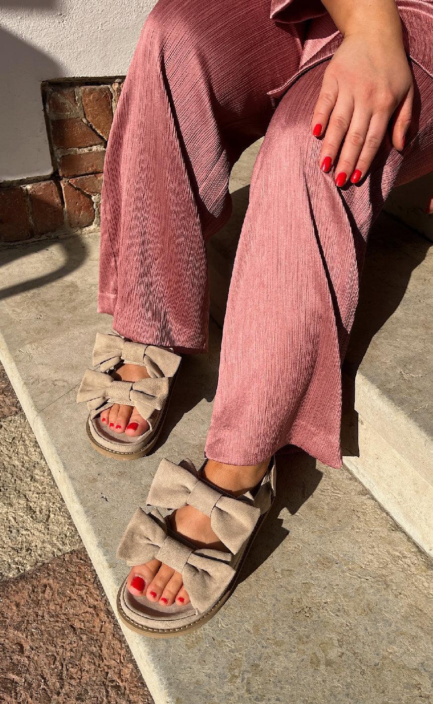 Copenhagen Shoes Sandaler - Come To Me Suede - Biscuit