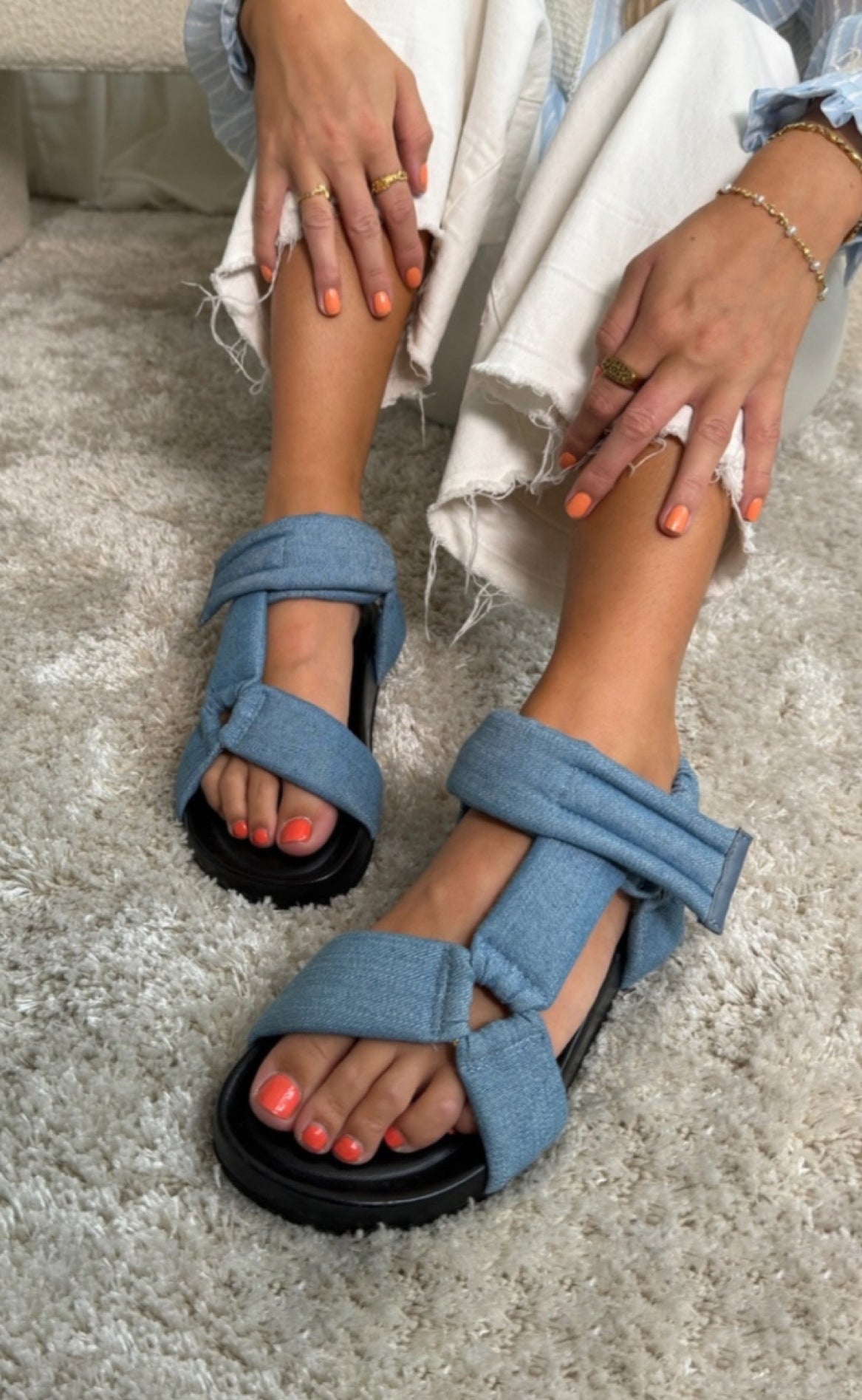 Copenhagen Shoes Sandaler - Copenhagen Summer Denim - Light Blue