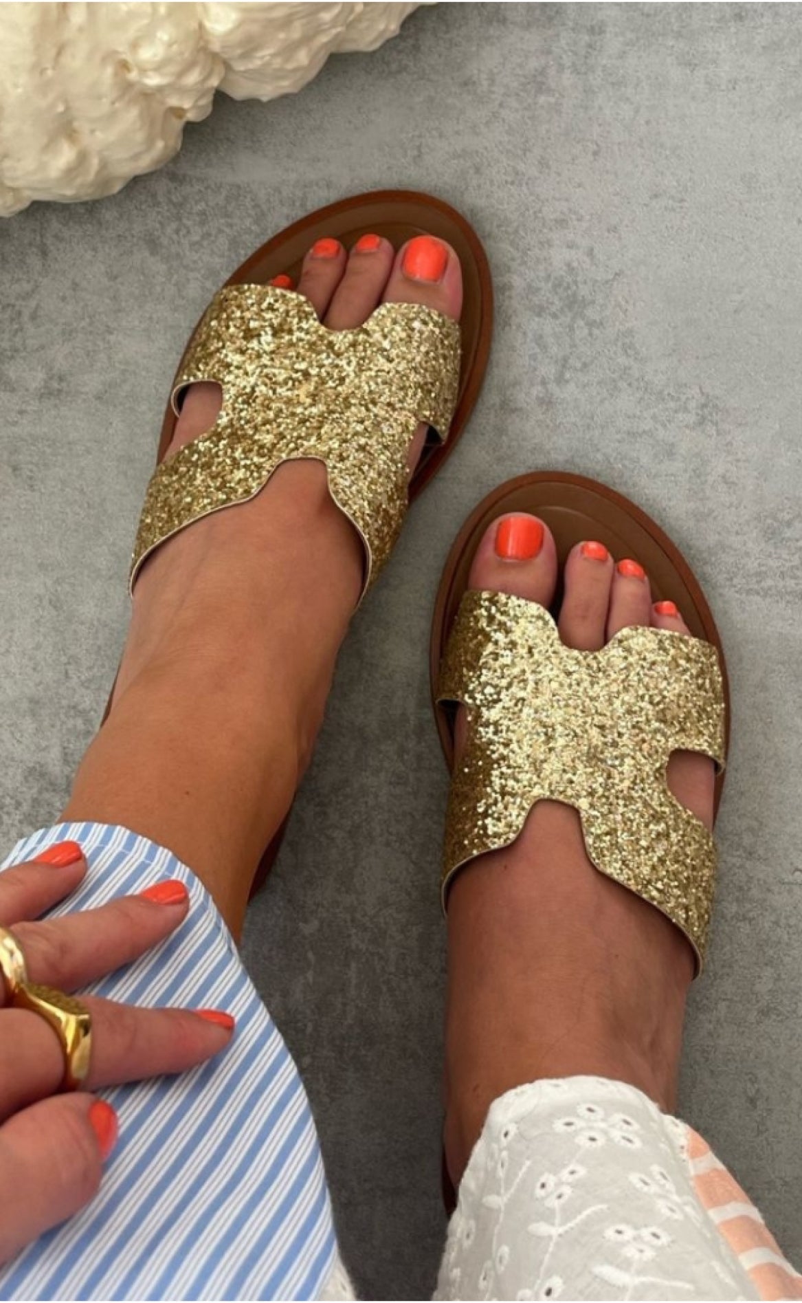 Copenhagen Shoes Sandaler - Ivy - Gold Glitter