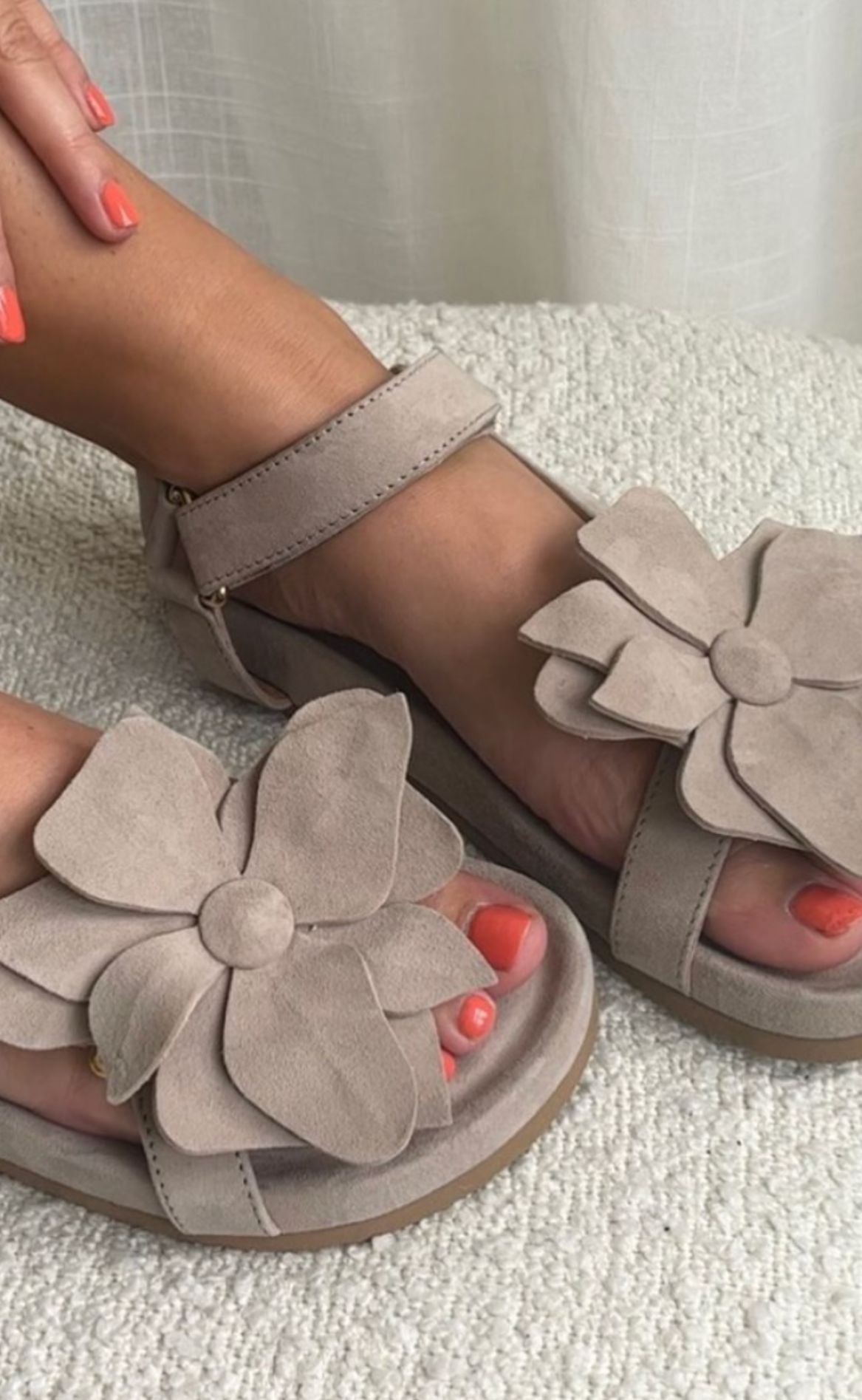 Copenhagen Shoes Sandaler - My Flowers - Biscuit